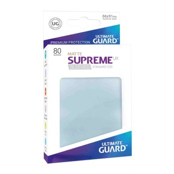 [UGD010550]Ultimate Guard 卡套 Supreme UX Sleeves Standard Size Matte Transparent (80)