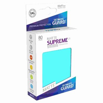 [UGD010557]Ultimate Guard 卡套 Supreme UX Sleeves Standard Size Matte Aquamarine (80)