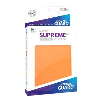 [UGD010564]Ultimate Guard 顏色卡套 Supreme UX Sleeves Standard Size Matte Orange (80)