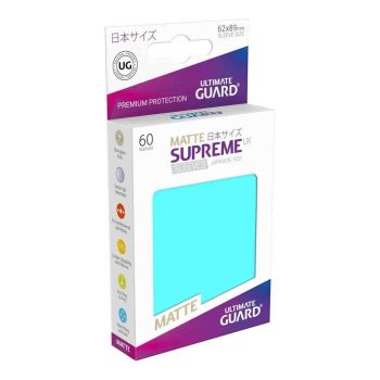 [UGD010148]Ultimate Guard 卡套 Supreme UX Sleeves Japanese Size Matte Aquamarine (60)