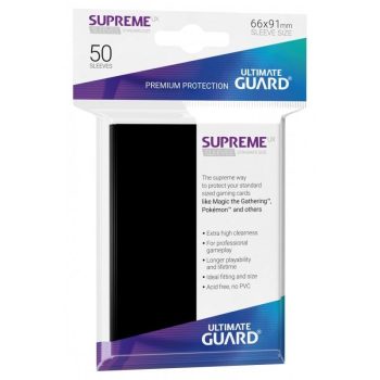 [UGD010787]Ultimate Guard 顏色卡套 Supreme UX Standard Size Black (50)