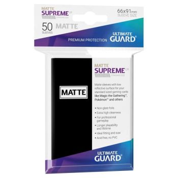 [UGD010808]Ultimate Guard 顏色卡套 Supreme UX Standard Size MATTE Black (50)