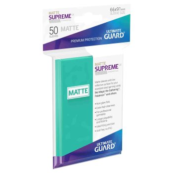 [UGD010816]Ultimate Guard 顏色卡套 Supreme UX Sleeves Standard Size Matte Turquoise (50)