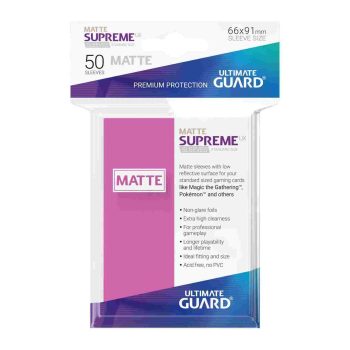 [UGD010822]Ultimate Guard 顏色卡套 Supreme UX Sleeves Standard Size Matte Pink (50)