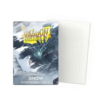 [AT-15105]Dragon Shield 顏色卡套 Snow – Matte Dual Sleeves – Japanese Size