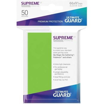 [UGD010792]Ultimate Guard 顏色卡套 Supreme UX Sleeves Standard Size Light Green (50)