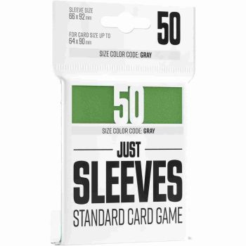 [GGX10006ML]Gamegenic JUST SLEEVES STANDARD SIZE GREEN 標準尺寸純色卡套 -66x92mm-（50 枚）