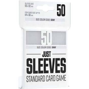[GGX10007ML]Gamegenic JUST SLEEVES STANDARD SIZE WHITE 標準尺寸純色卡套 -66x92mm-（50 枚）