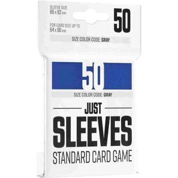 [GGX10008ML]Gamegenic JUST SLEEVES STANDARD SIZE BLUE 標準尺寸純色卡套 -66x92mm-（50 枚）