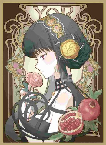 ヨル【ミュシャ風】同人卡套