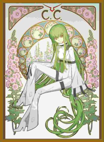 混沌の女神様 C.C.【MUCHA Special Rare】同人卡套
