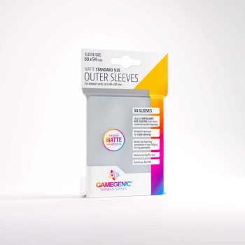 [GGS10129ML]Gamegenic MATTE STANDARD SIZE OUTER SLEEVE  雙磨標準外層卡套 -69x94mm-（50 枚）