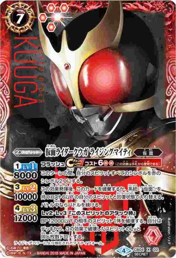 (異畫)CB04-X02 X 仮面ライダークウガ ライジングマイティ(CB04收錄/2018年度版)