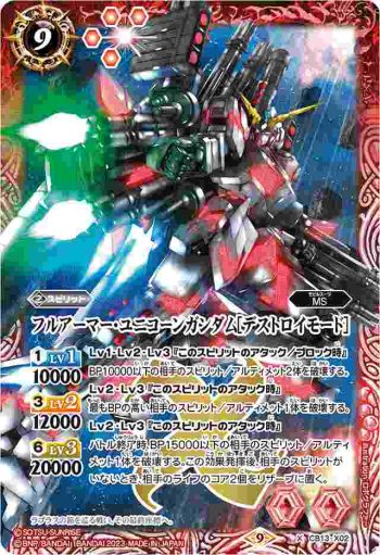 CB13-X02 X フルアーマー・ユニコーンガンダム[デストロイモード](CB27收錄/2023年度版)