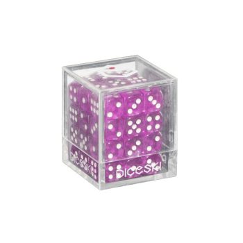 [DSI00004]DICESKI 6 面骰子 Translucent - 12mm D6 Purple (36 Dice)
