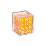 [DSI00007]DICESKI 6 面骰子 Translucent - 12mm D6 Orange (36 Dice)