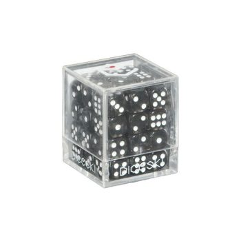 [DSI00008]DICESKI 6 面骰子 Translucent - 12mm D6 Black (36 Dice)