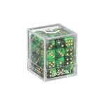 [DSI00018]DICESKI 6 面骰子 Gemini - 12mm D6 Green & Black (36 Dice)