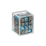 [DSI00018]DICESKI 6 面骰子 Gemini - 12mm D6 Green & Black (36 Dice)