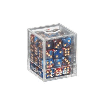 [DSI00020]DICESKI 6 面骰子 Gemini - 12mm D6 Red & Blue (36 Dice)