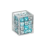 [DSI00025]DICESKI 6 面骰子 Gemini - 12mm D6 Silver & Grey (36 Dice)