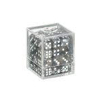 [DSI00025]DICESKI 6 面骰子 Gemini - 12mm D6 Silver & Grey (36 Dice)