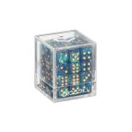 [DSI00025]DICESKI 6 面骰子 Gemini - 12mm D6 Silver & Grey (36 Dice)