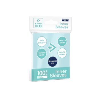 [KIK00002]KARDIKO 標準尺寸透明內膽卡套 Inner Sleeves Standard Size - Clear（100 枚）