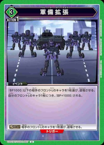 UA01BT/CGH-1-067 U 軍備擴張