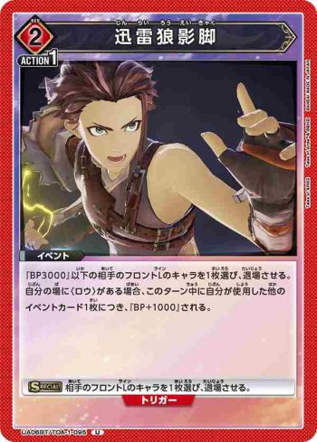 UA06BT/TOA-1-095 U 迅雷狼影腳
