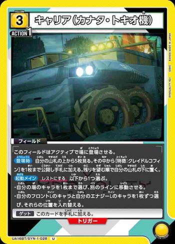 UA16BT/SYN-1-028 U キャリア（カナタ・トキオ機）