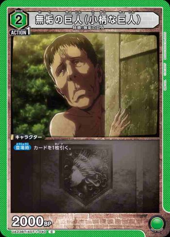 UA23BT/AOT-1-040 C 無垢の巨人（小柄な巨人）