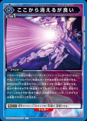 UA34BT/CGD-1-076 U 從這裡消失吧