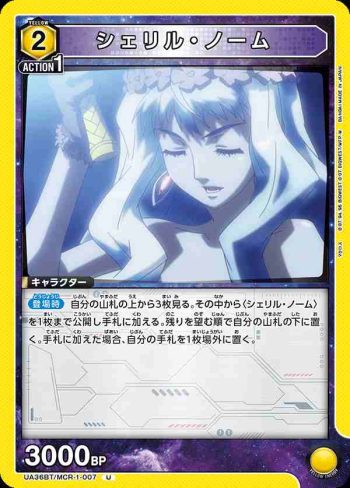 UA36BT/MCR-1-007 U 雪莉·諾姆