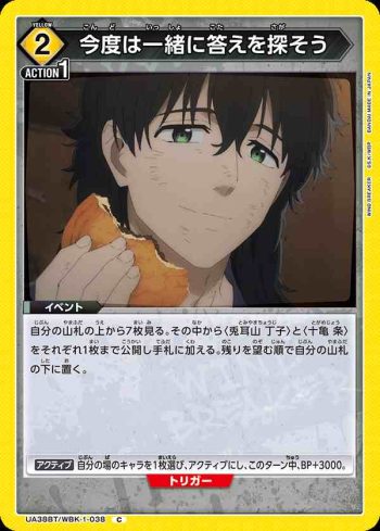 UA38BT/WBK-1-038 C 下次再一起尋找答案吧