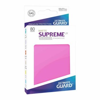[UGD010562]Ultimate Guard 顏色卡套 Supreme UX Sleeves Standard Size Matte Pink (80)