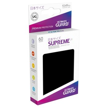 [UGD010568]Ultimate Guard 顏色卡套 Supreme UX Sleeves Japanese Size Matte Black (60)