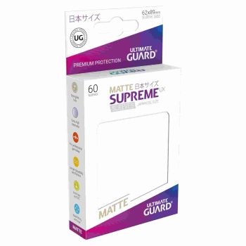 [UGD010151]Ultimate Guard 顏色卡套 Supreme UX Sleeves Japanese Size Matte White (60)
