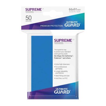 [UGD010798]Ultimate Guard 顏色卡套 Supreme UX Sleeves Standard Size Royal Blue (50)