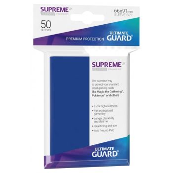 [UGD010799]Ultimate Guard 顏色卡套 Supreme UX Sleeves Standard Size Blue (50)