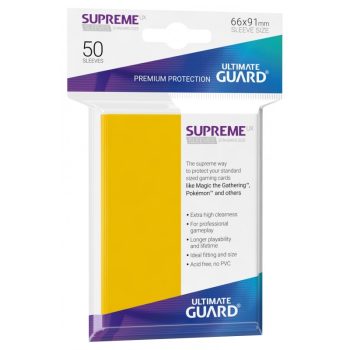 [UGD010805]Ultimate Guard 顏色卡套 Supreme UX Sleeves Standard Size Yellow (50)