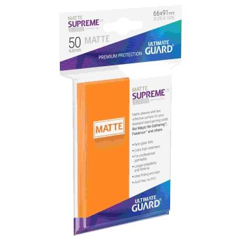 [UGD010825]Ultimate Guard 顏色卡套 Supreme UX Sleeves Standard Size Matte Orange (50)