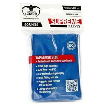 [UGD010061]Ultimate Guard 顏色卡套 Supreme Sleeves Japanese Size Blue(60)