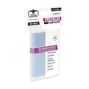 [UGD010135]Ultimate Guard 透明卡套 Premium Soft Sleeves Japanese Size (100)