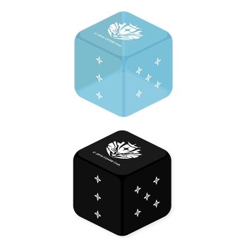 Official Dice -Light Blue＆Black- (Set of 2)【hOCG】