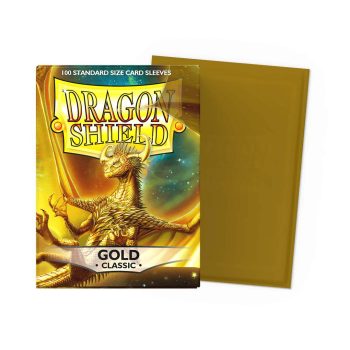 [AT-10006]Dragon Shield 顏色卡套 Gold - Classic Sleeves - Standard Size