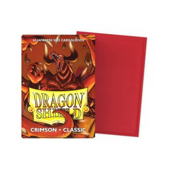 [AT-10621]Dragon Shield 顏色卡套 Crimson - Classic Sleeves - Japanese Size