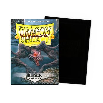 [AT-11002]Dragon Shield 顏色卡套 Black - Matte Sleeves - Standard Size