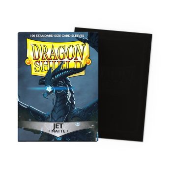 [AT-11024]Dragon Shield 顏色卡套 Jet - Matte Sleeves - Standard Size