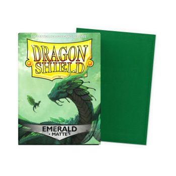 [AT-11036]Dragon Shield 顏色卡套 Emerald - Matte Sleeves - Standard Size